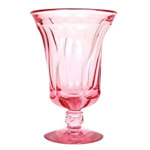 Fostoria Jamestown Pink Iced Tea Glass Vintage 1960s-70s 6" Swirl Stemware